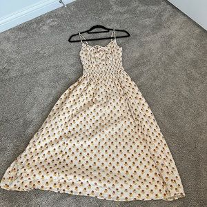 Floral print maxi dress